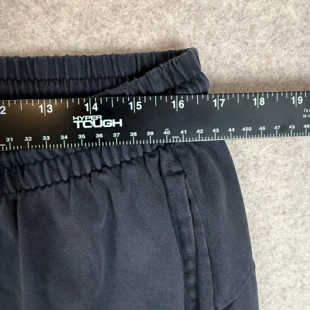 Adidas Training Pants XL Joggers Black Tapered Mesh Ankle Zip DH9093